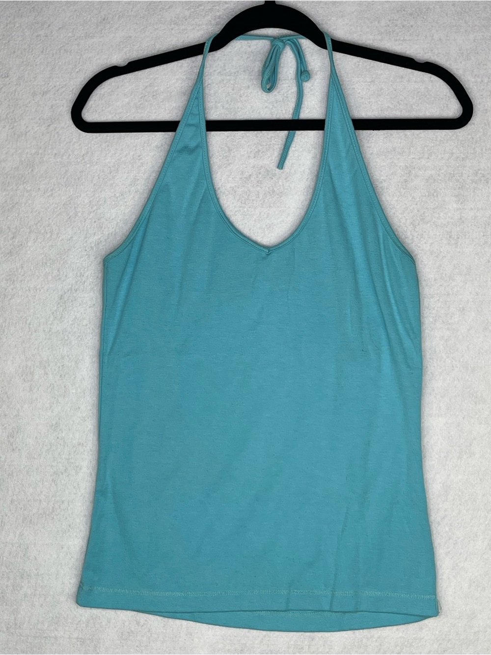 anchor blue Aqua Turquoise Halter Top XL